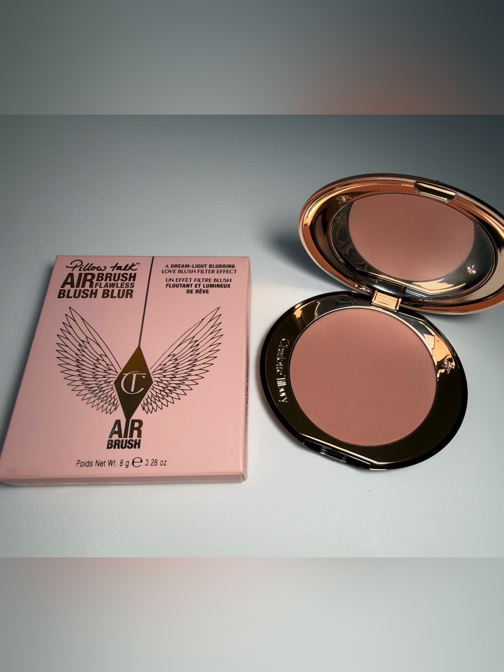 NWT🌷Charlotte Tilbury Airbrush Flawless Blush Blur in “Naughty Talk”
